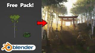 How I Animate Trees in Blender | Blender Tutorial (+ Free pack)