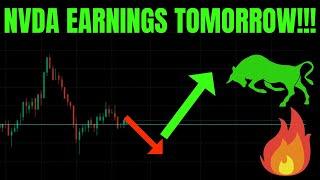  NVDA EARNINGS TOMORROW! TSLA, SPY, NVDA, QQQ, ES, NQ, BTC, META, AMZN, MSFT & GOOG PREDICTIONS!  