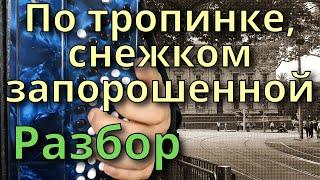 ПО ТРОПИНКЕ, СНЕЖКОМ ЗАПОРОШЕННОЙ - Разбор на Баяне