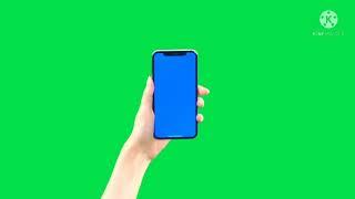 mobile phone  green screen