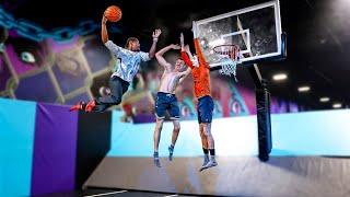 Trampoline Basketball but it’s only Pro Dunkers...