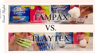 SHOULD I BUY TAMPAX OR PLAXTEX? WHICH IS BETTER? *TEST*