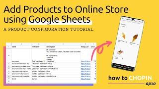 Use Only Google Sheets to Update Online Store Listing (Chopin Product Configuration) | apio