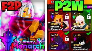 Free To Play VS Pay To Win In Anime Vanguards (BEST ACCS IN AV)