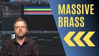 How to create a MASSIVE brass sound for trailer music - Hybrid Orchestral Composition and Sound