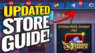 NEW GUIDE FOR ALL SHOPS FOR 2024! Best & Worst Purchases for Each!  | Marvel Strike Force