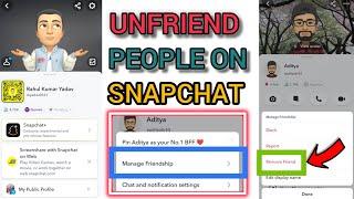 How to Remove Friends from Snapchat - iPhone & Android| snapchat से किसी Friends को कैसे हटाएं |