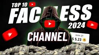 TOP 10 FACELESS YOUTUBE CHANNEL IDEA 2024 | 10 trending faceless channel idea | grow on youtube