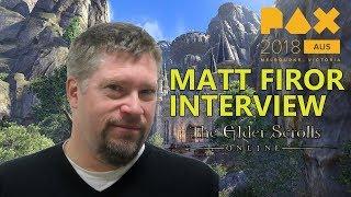 Matt Firor Developer Interview | The Elder Scrolls Online | PAX Australia 2018