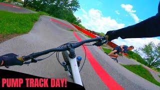 Pump Track Day on My Hardtail MTB! // Big Marsh Bike Park