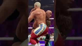 The Rock Finisher to Cody Rhodes in #wwe2k23 #wwe2k23gameplay #wwe2k23shorts #wweshorts