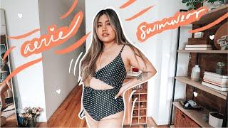 Aerie Swimsuit Try On Haul | Size Large | Midsize Edition