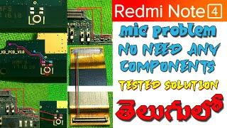 Redmi note 4 mic solution | in telugu | by syam | new mobiletricks |