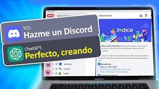 Inteligencia Artificial CREA un SERVIDOR de Discord PROFESIONAL