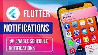 Implement Flutter Schedule Local Push Notifications | Schedule Notification for android and iOS