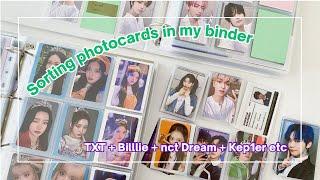  Sorting & organising photocards #15 Completing so many collections! txt, billlie, nct, kep1er etc