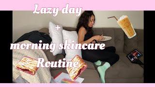 Lazy Day + Skincare routine