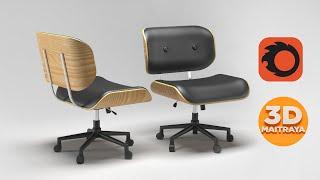 3ds Max Chair Modeling Tutorial #part2 : Easy Revolving Office Chair Design with Corona Render