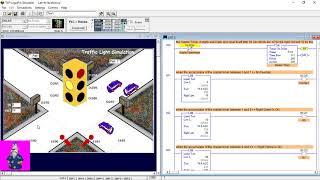 Traffic Light Simulation with RSlogix 5000 programming