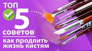 Кисти для дизайна ТОП 5  советов "КАК ПРОДЛИТЬ ЖИЗНЬ КИСТЯМ"