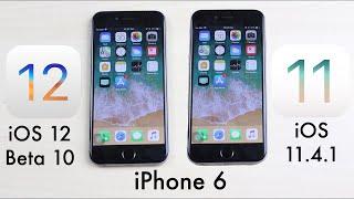 iPHONE 6: iOS 12 BETA 10 Vs iOS 11.4.1! (Speed Comparison) (Review)