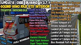 UPDATE OBB BUSSID V3.7.1 TERBARU SOUND HINO RK8 STD INTERIOR GRAFFIK HD REALISTIS TRAFFIK INDONESIA