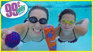 Testing 99 Cent Store Pool Toys!!!