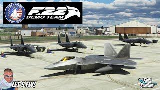 F-22 Raptor Falls Out Of Sky With Complete Grace As It Imitates A Leaf! MSFS2020 Flight SIM!