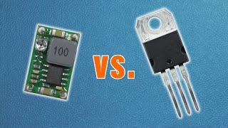 Buck converter vs. linear voltage regulator - practical comparison