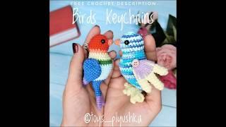 Crochet Bird Keychain #music #hiphop #crochetart #crochet #diy #rap #live #freestyle #crochetart