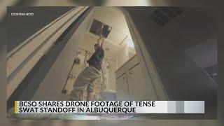 Bernalillo County Sheriff's Office drone unit captures video of SWAT standoff