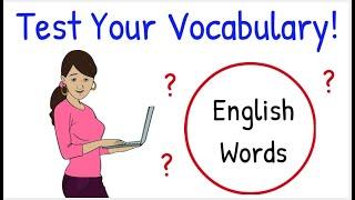 English Words Test Yourself