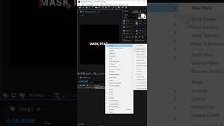 After effects text mask in one layer #shorts #viral #shortsvideo #aftereffectstutorial