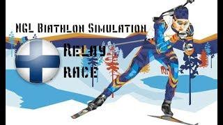 Кубок Мира в NGL Biathlon Simulation | Эстафета в Контиолахти