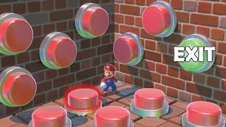 100 Mystery Buttons But Only One Lets MARIO Escape (Preston/ Dangie Bros 100 Mystery Buttons parody)