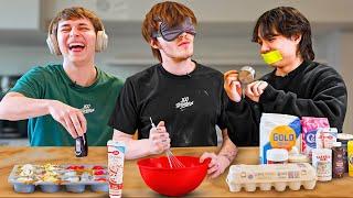 BLIND, DEAF & MUTE BAKING CHALLENGE! *GONE WRONG*