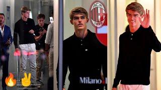 Charles De Ketelaere ARRIVES in Milan from Belgium , ready for AC Milan medicals as Massara,Maldini