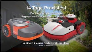 Praxistest RTK GPS Mähroboter Teil 1/4: Unterschied Segway Navimow H1500E und  Kress KR171E