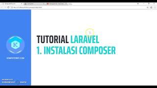 Tutorial Laravel 1 Instalasi Composer