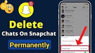 How To Delete Snapchat Chats Permanently | Snapchat Ke Message Delete Kaise Kare