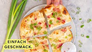 Das beste Flammkuchen Rezept Elsässer Art