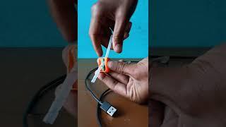 how to repair mobile USB charger cable #short #charger_cable #Mobile_USB_charger_cable