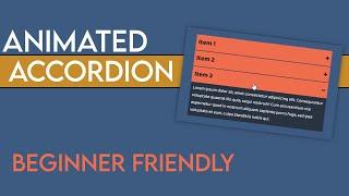 Build an Animated Accordion | HTML - CSS - JS