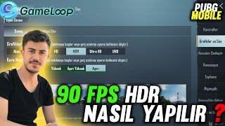 90 FPS HDR NASIL YAPILIR ? 2022  | GAMELOOP 90 FPS | PUBG MOBİLE