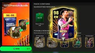 Thrilling TOTS Messi Pack Opening - Packed 99 Zidane!! FC Mobile 24
