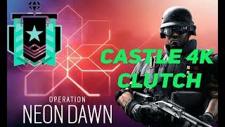 Castle Clutch 4K Climbing Rank to Plat - Neon Dawn Rainbow Six Siege