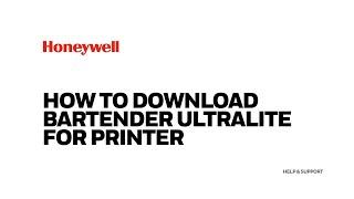 How to download Bartender Ultralite for printer