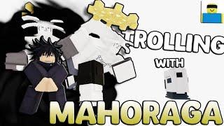 TROLLING with MAHORAGA in Public Servers... ( Funny Moments) Jujutsu Shenanigans