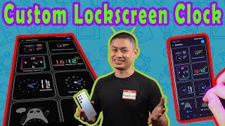  CUSTOMIZE LOCK SCREEN CLOCK on Samsung Android Phones S8 S9 S10 S20 S21 Ultra Plus Note 9 10 20 21