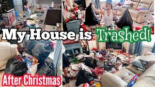 AFTER CHRISTMAS CLEAN WITH ME | MY HOUSE IS TRASHED! | EXTREME CLEANING MOTIVATION 2021